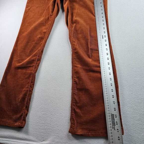 Women's Brown Corduroy Pants Size 12 Bootcut Flare Vintage Y2K Casual Trousers - Picture 2 of 14